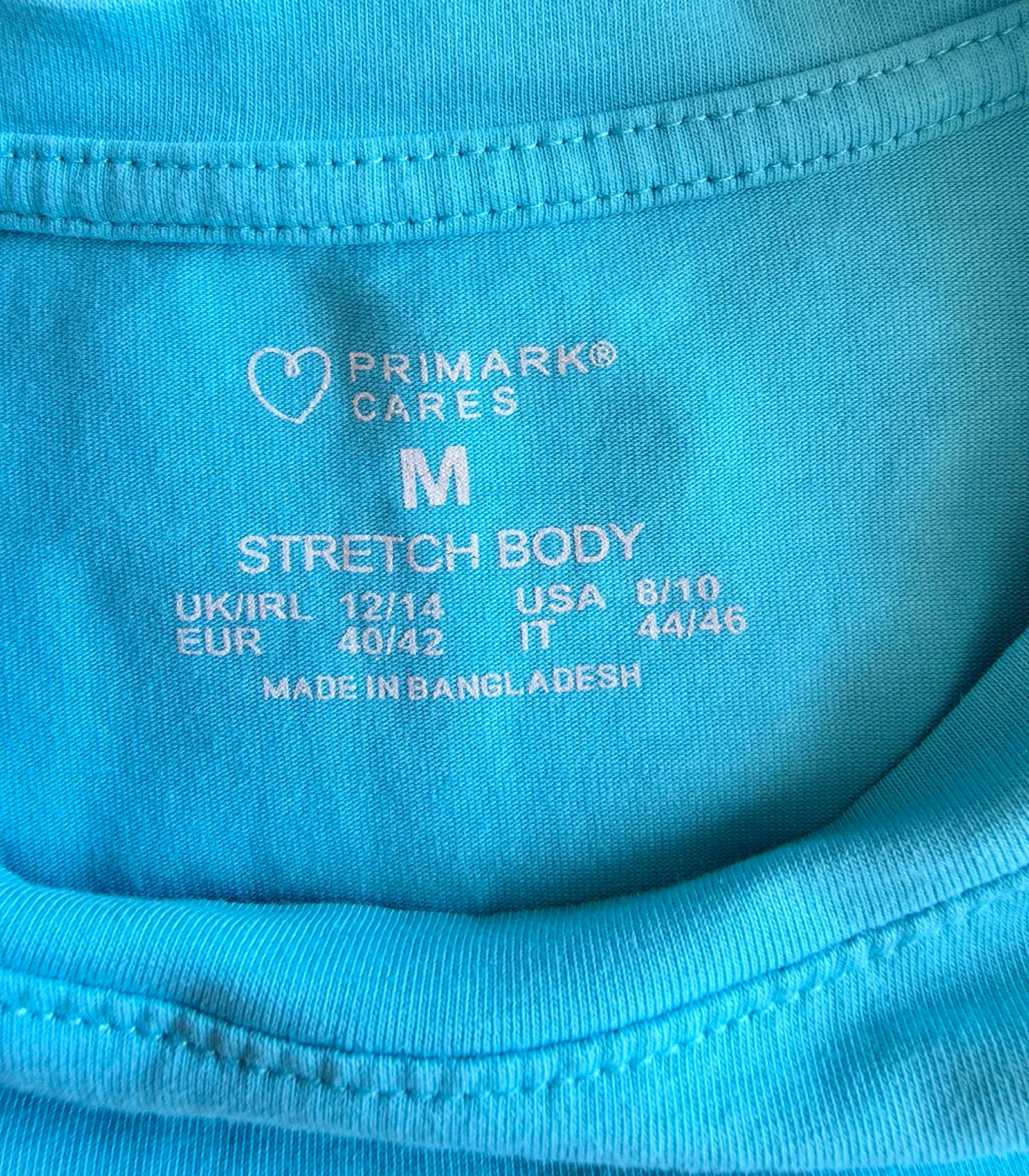 Camiseta corta turquesa M 40 42 Primark de manga corta y elástica – photo 4